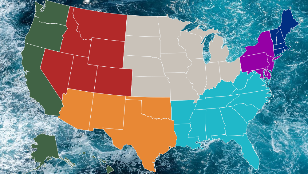 Explorez les USA - USA States map